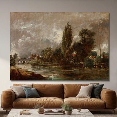 Harnham Bridge Salisbury John Constable jcn49 canvas print 