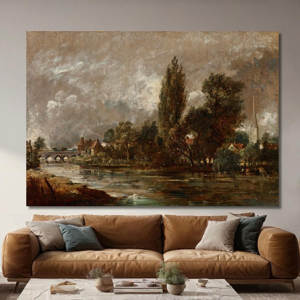 Harnham Bridge Salisbury John Constable jcn49 canvas print 