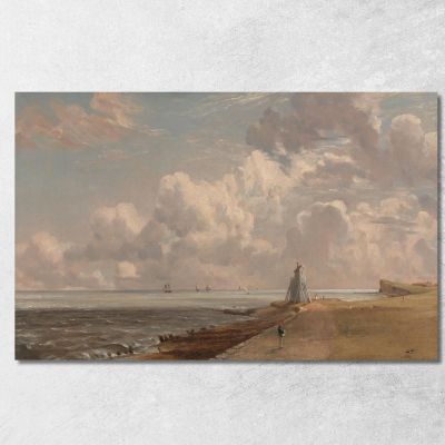 Harwich The Low Lighthouse And Beacon Hill John Constable jcn51 canvas print 