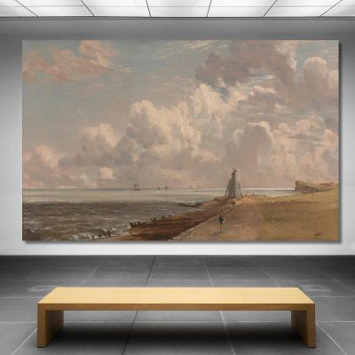 Harwich The Low Lighthouse And Beacon Hill John Constable jcn51 canvas print 