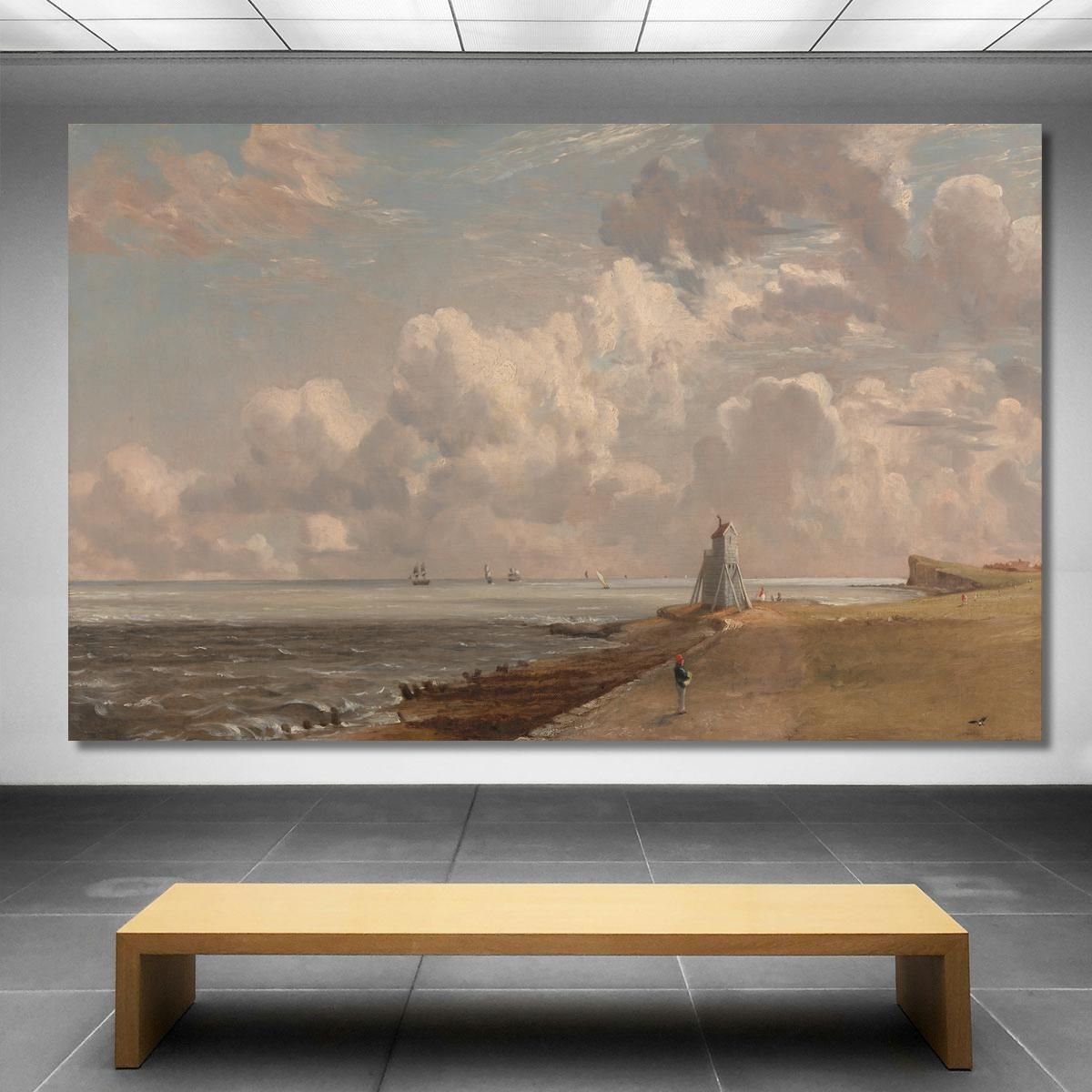 Harwich The Low Lighthouse And Beacon Hill John Constable jcn51 canvas print 