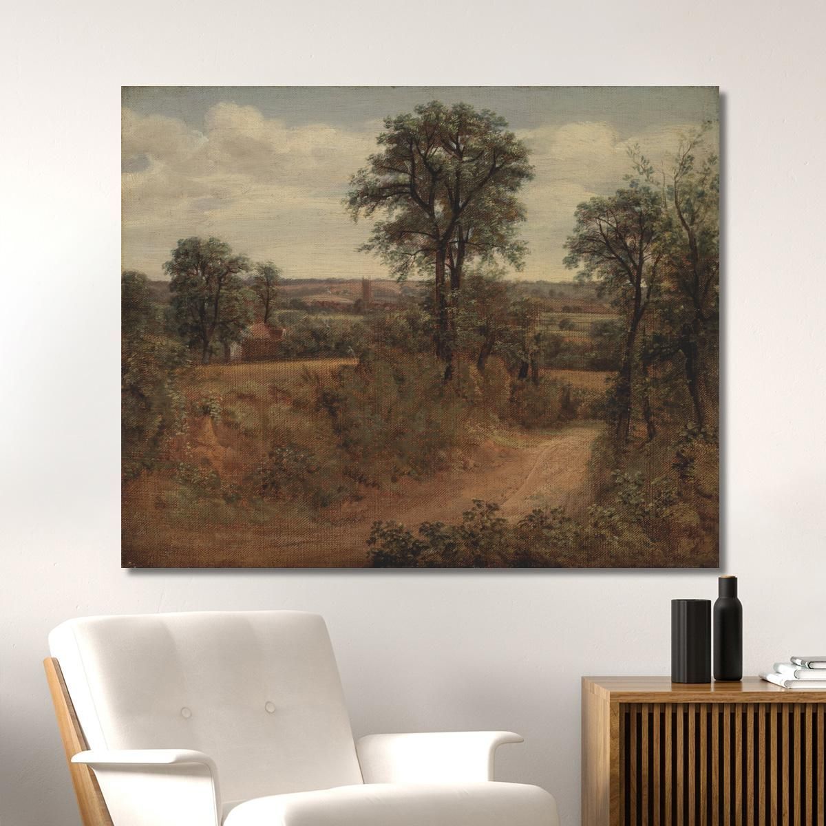 Lane Near Dedham John Constable jcn57 canvas print 