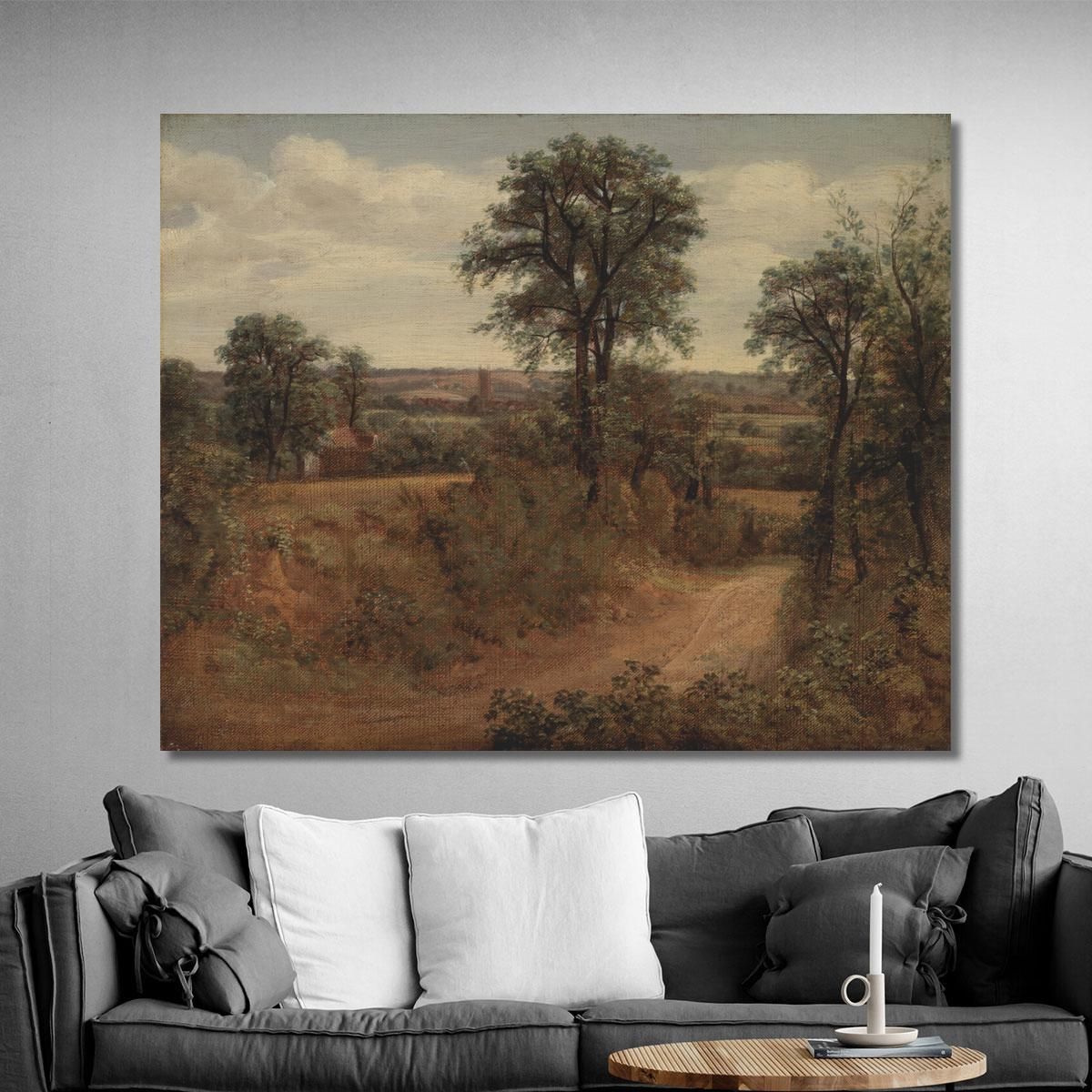 Lane Near Dedham John Constable jcn57 canvas print 