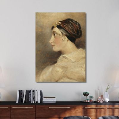Portrait Of A Lady John Constable jcn66 canvas print 