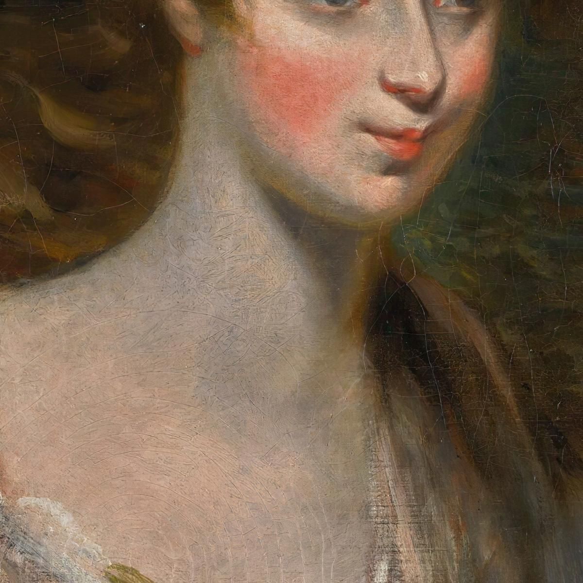 Portrait Of Elizabeth Lady Croft 1754-1815 John Constable jcn68 canvas print