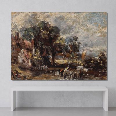 Sketch For The Haywain' John Constable jcn75 canvas print 
