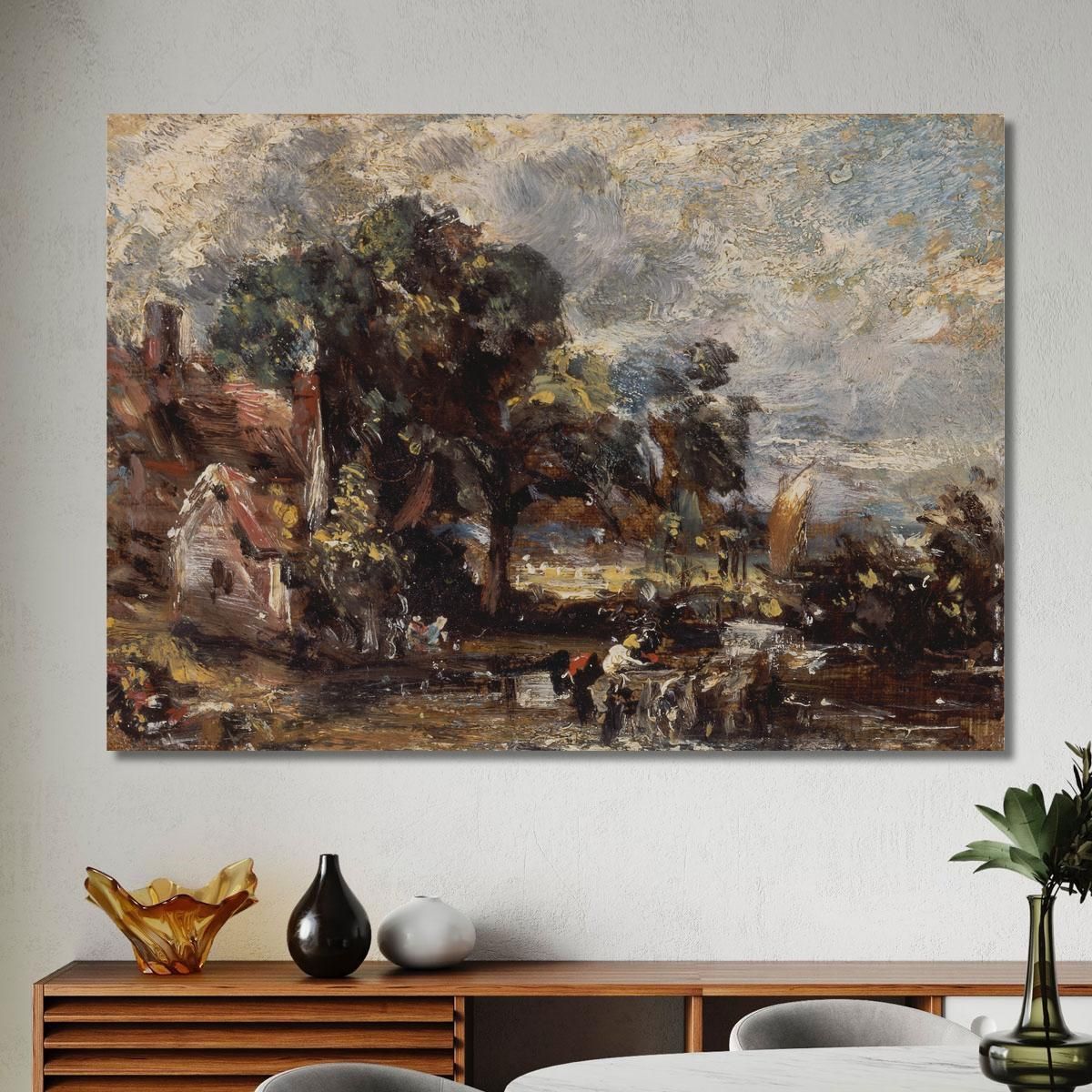 Sketch For The Haywain' John Constable jcn75 canvas print 