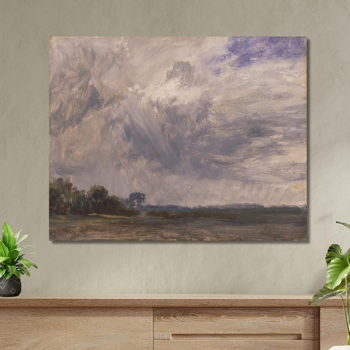 Study Of A Cloudy Sky John Constable jcn84 canvas print 