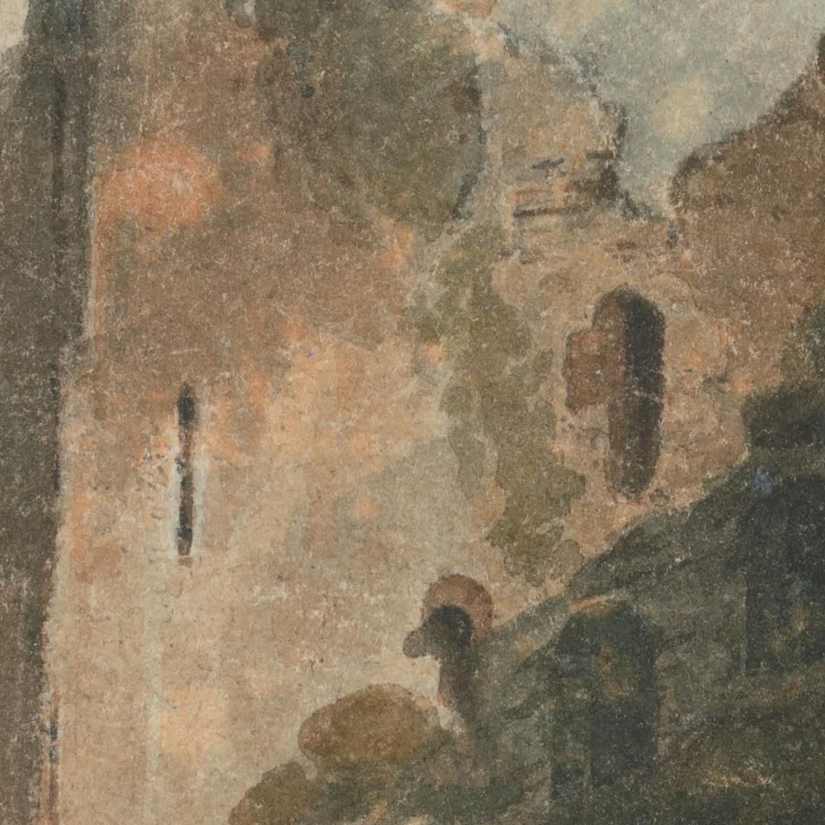 A Castle Tower Caernarvon Castle John Sell Cotman jsc1 canvas print