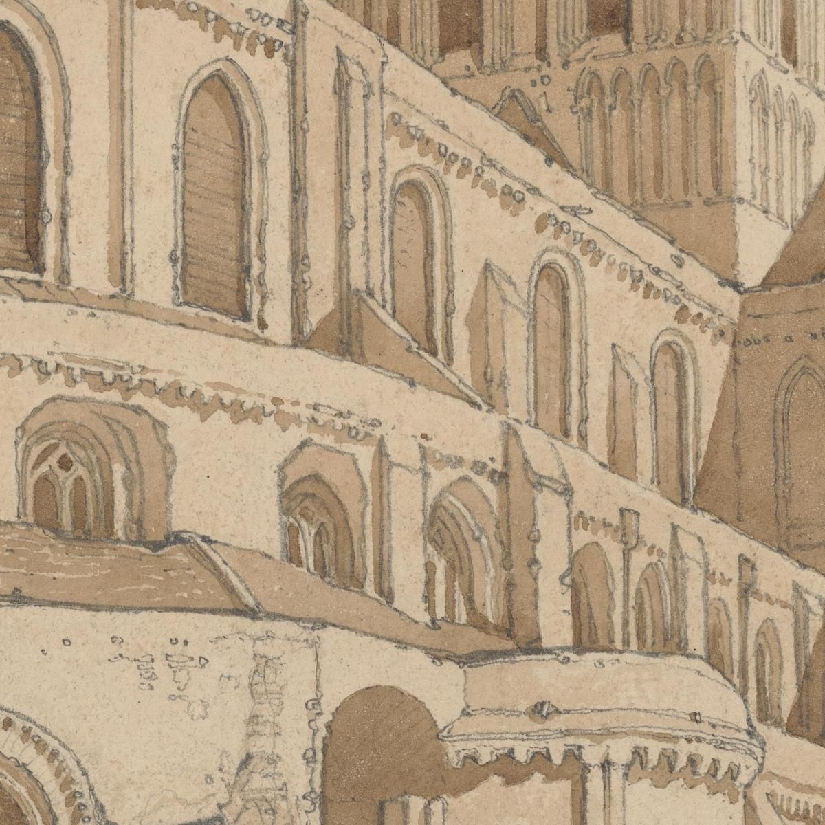 Abbey Church At Fecamp Normandy John Sell Cotman jsc4 canvas print