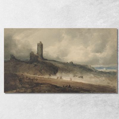 Aberystwyth Castle John Sell Cotman jsc5 canvas print 