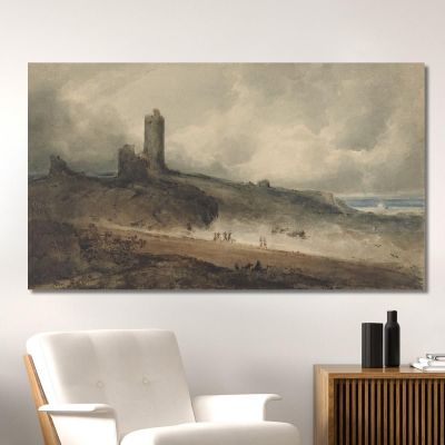 Aberystwyth Castle John Sell Cotman jsc5 canvas print 
