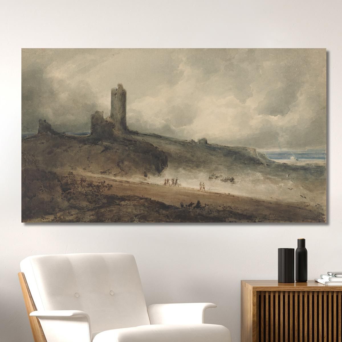 Aberystwyth Castle John Sell Cotman jsc5 canvas print 
