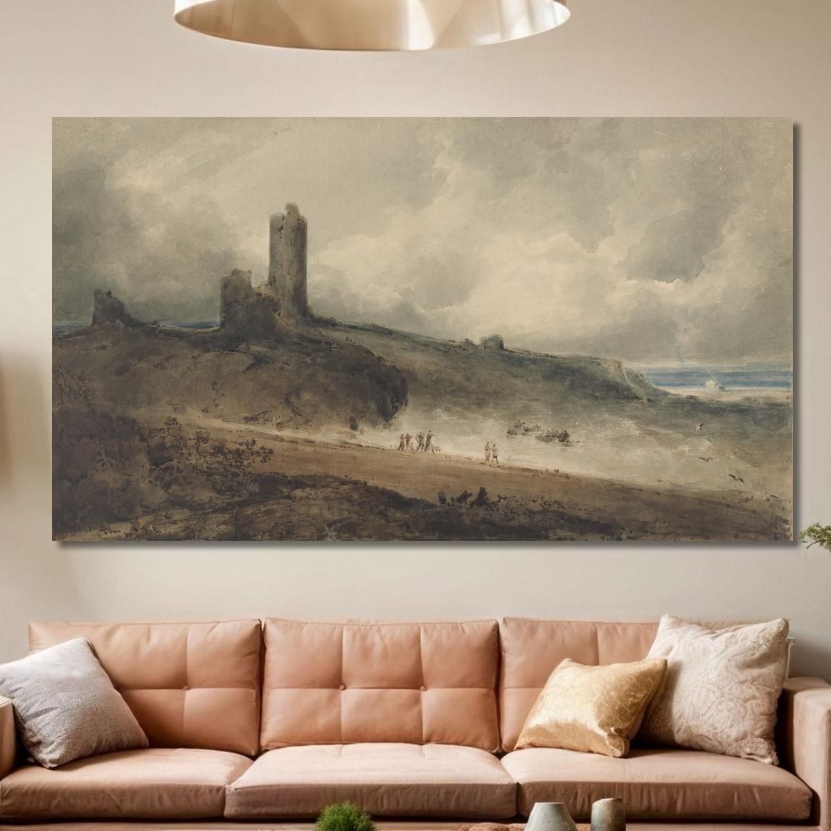 Aberystwyth Castle John Sell Cotman jsc5 canvas print 