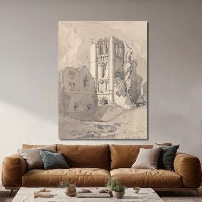 Castle Acre Priory Norfolk 3 John Sell Cotman jsc12 canvas print 