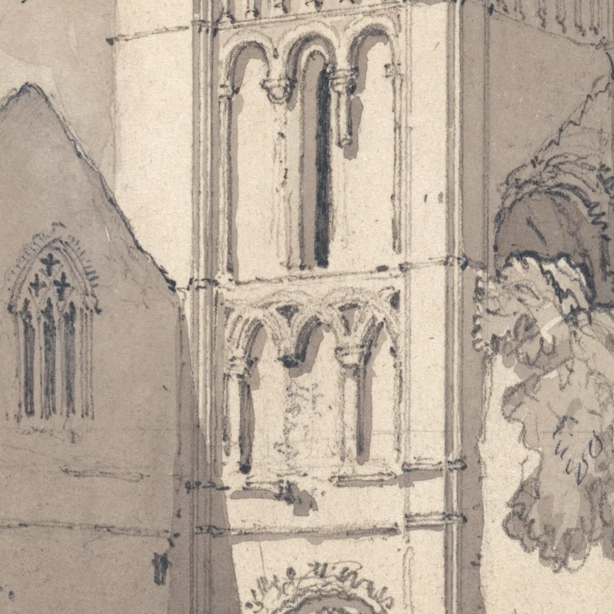 Castle Acre Priory Norfolk 3 John Sell Cotman jsc12 canvas print