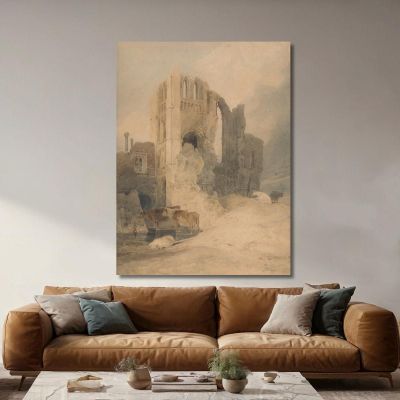Castle Acre Priory Norfolk John Sell Cotman jsc13 canvas print 