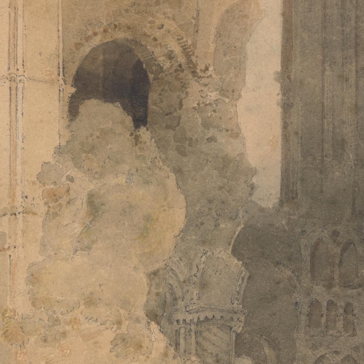 Castle Acre Priory Norfolk John Sell Cotman jsc13 canvas print