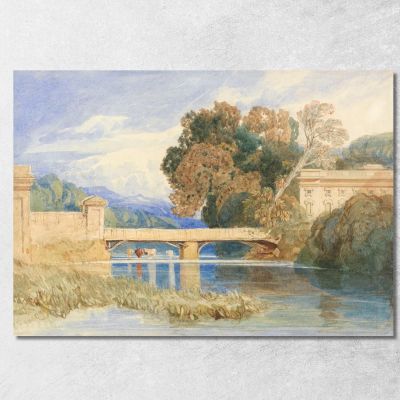 Chateau Navarre Near Evreux Normandy John Sell Cotman jsc15 canvas print 