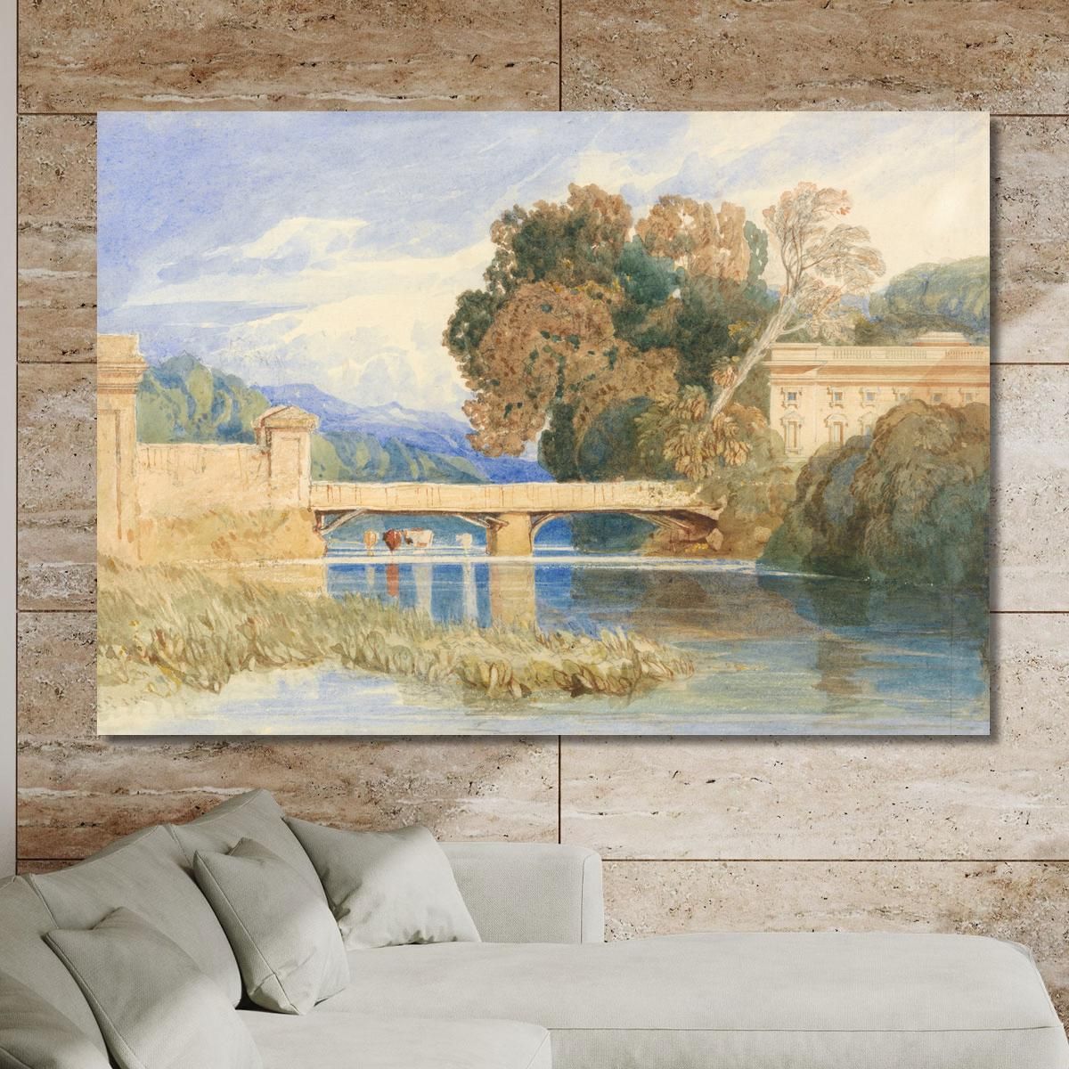 Chateau Navarre Near Evreux Normandy John Sell Cotman jsc15 canvas print 