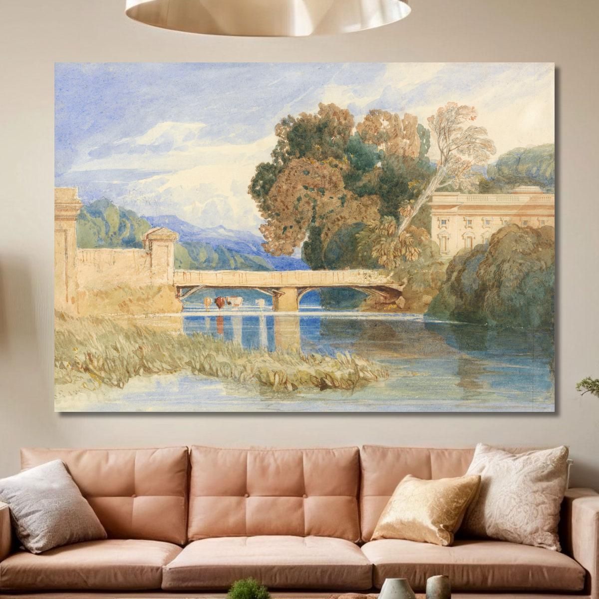 Chateau Navarre Near Evreux Normandy John Sell Cotman jsc15 canvas print 