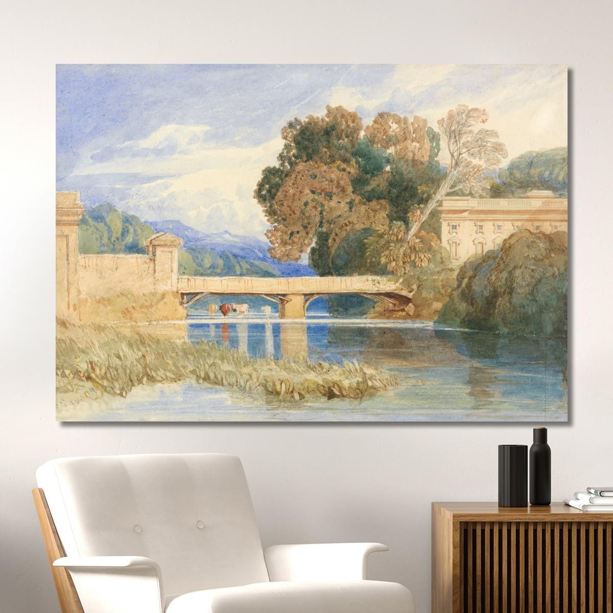 Chateau Navarre Near Evreux Normandy John Sell Cotman jsc15 canvas print 