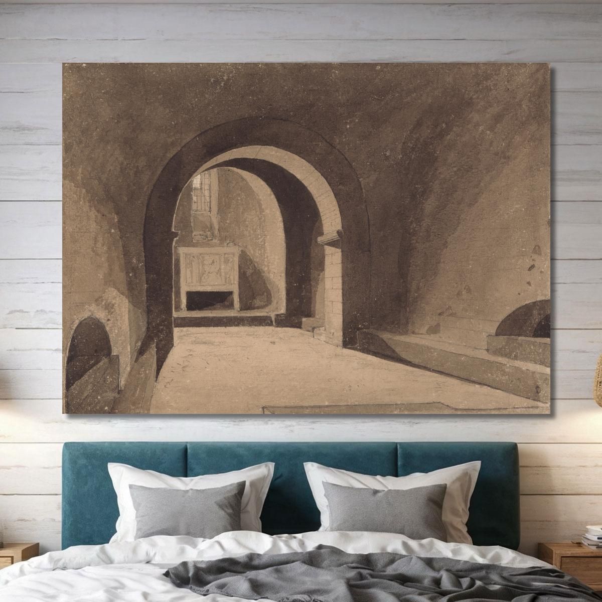 Crypt Of Saint Gervaise Rouen Normandy John Sell Cotman jsc17 canvas print 