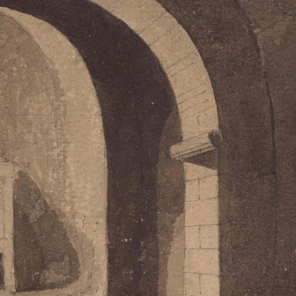 Crypt Of Saint Gervaise Rouen Normandy John Sell Cotman jsc17 canvas print