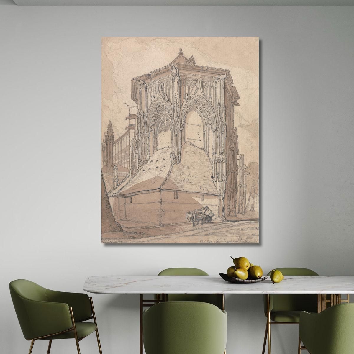 East End Of Saint Jacques At Dieppe Normandy John Sell Cotman jsc21 canvas print 