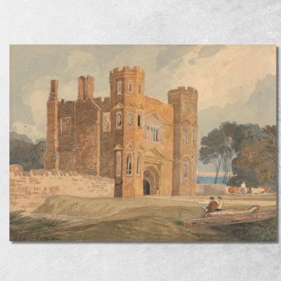 Gate-Way Saint Mary'S Wiggenhall Norfolk 2 John Sell Cotman jsc29 canvas print 