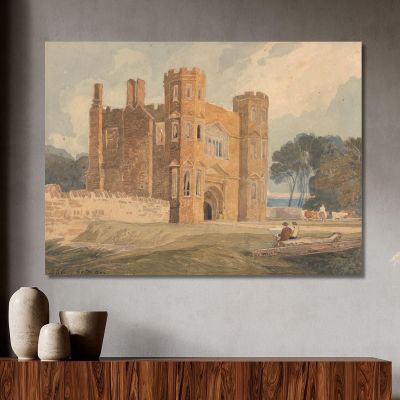 Gate-Way Saint Mary'S Wiggenhall Norfolk 2 John Sell Cotman jsc29 canvas print 