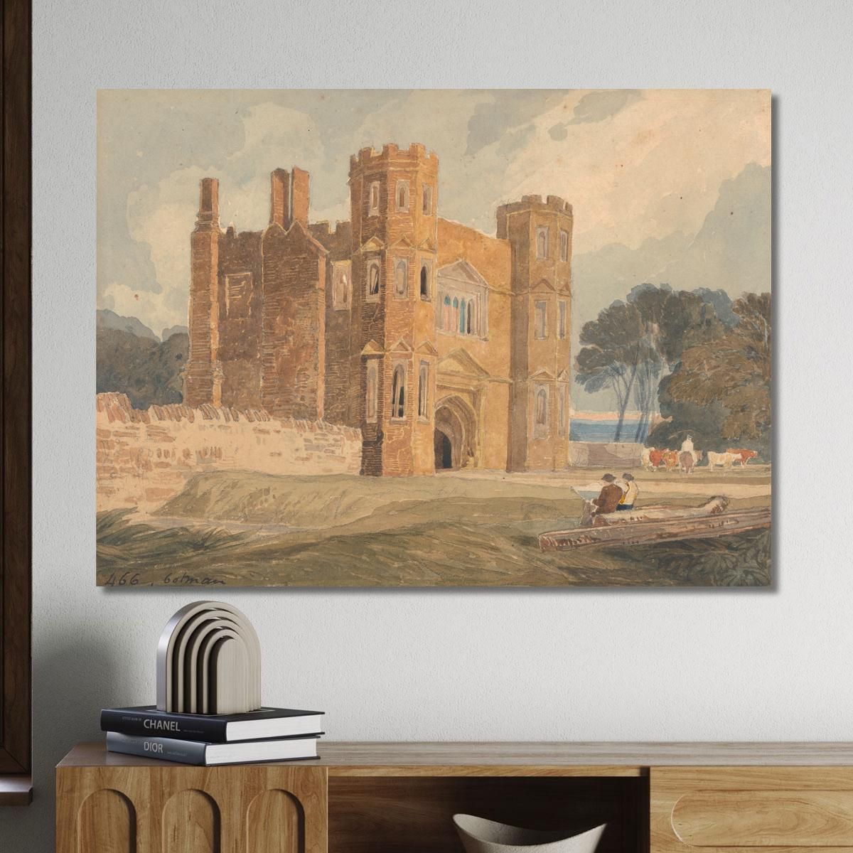 Gate-Way Saint Mary'S Wiggenhall Norfolk 2 John Sell Cotman jsc29 canvas print 