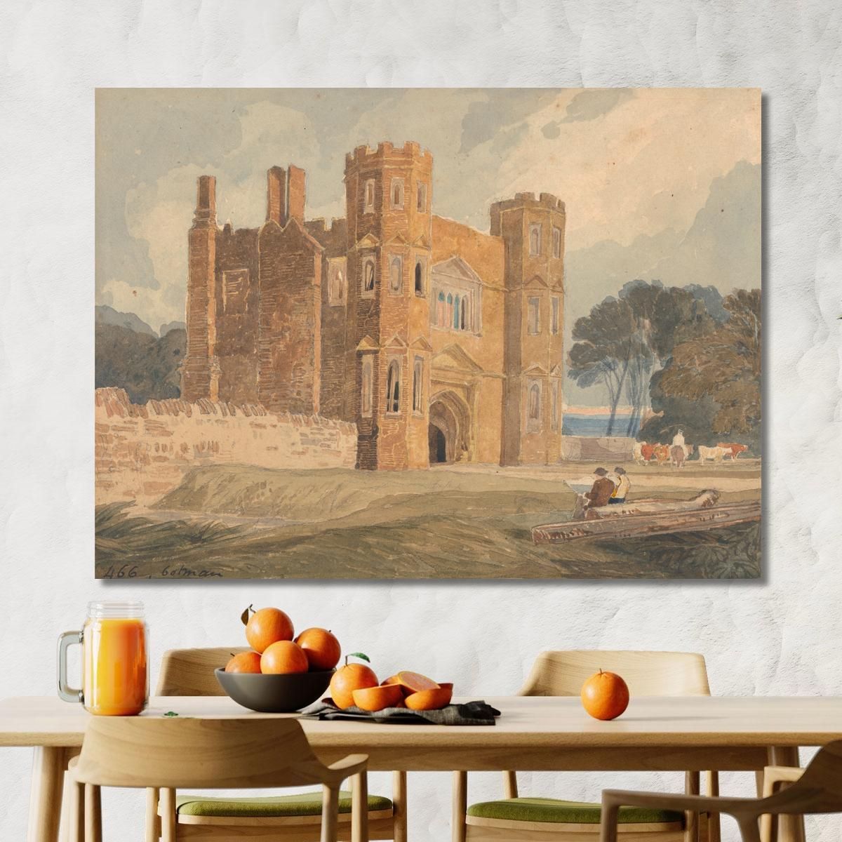 Gate-Way Saint Mary'S Wiggenhall Norfolk 2 John Sell Cotman jsc29 canvas print 
