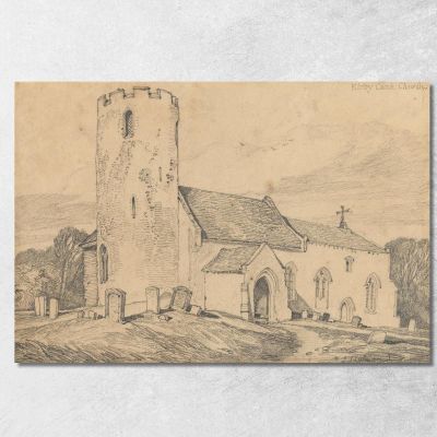 Kirby Cane Church Suffolk John Sell Cotman jsc35 canvas print 