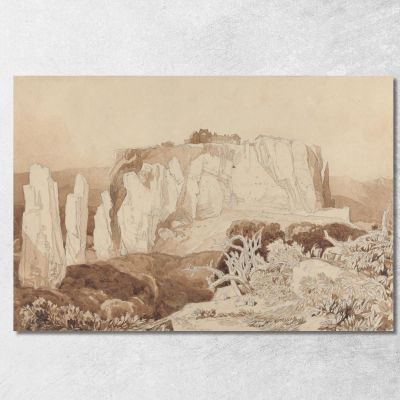 Mortain Normandy John Sell Cotman jsc38 canvas print 