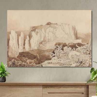 Mortain Normandy John Sell Cotman jsc38 canvas print 