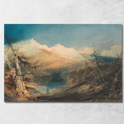 Mountainous Landscape North Wales John Sell Cotman jsc39 canvas print 