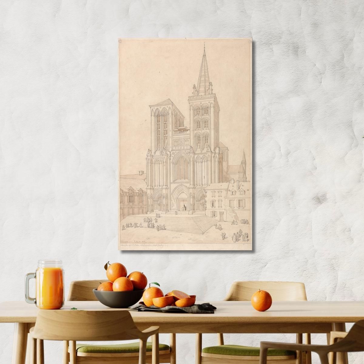 St. Peter At Lisieux Normandy West Front John Sell Cotman jsc52 canvas print 