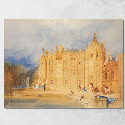 The Abbatial House Abbey Of St. Ouen Rouen John Sell Cotman jsc54 canvas print 
