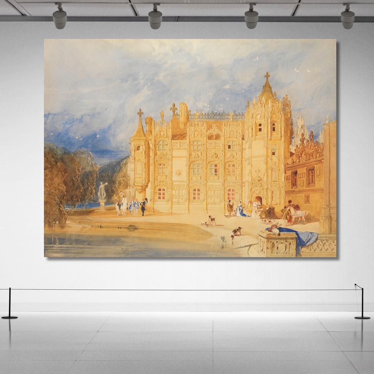 The Abbatial House Abbey Of St. Ouen Rouen John Sell Cotman jsc54 canvas print 