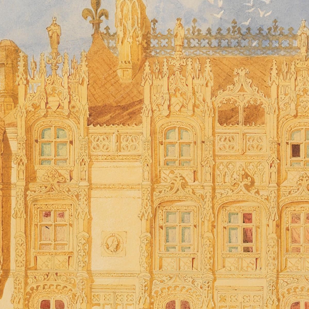 The Abbatial House Abbey Of St. Ouen Rouen John Sell Cotman jsc54 canvas print