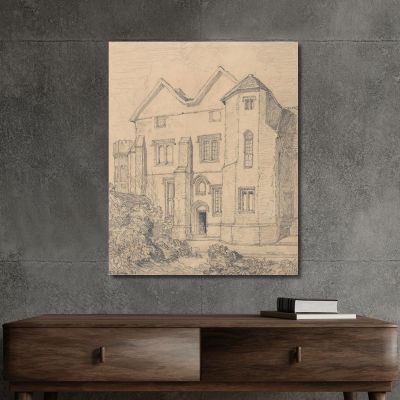 Upwell Rectory Norfolk John Sell Cotman jsc59 canvas print 
