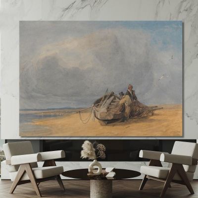 Yarmouth Sands Norfolk John Sell Cotman jsc64 canvas print 