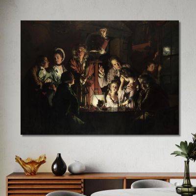 An Experiment On A Bird In An Air Pump Joseph Wright of Derby jwd7 canvas print 