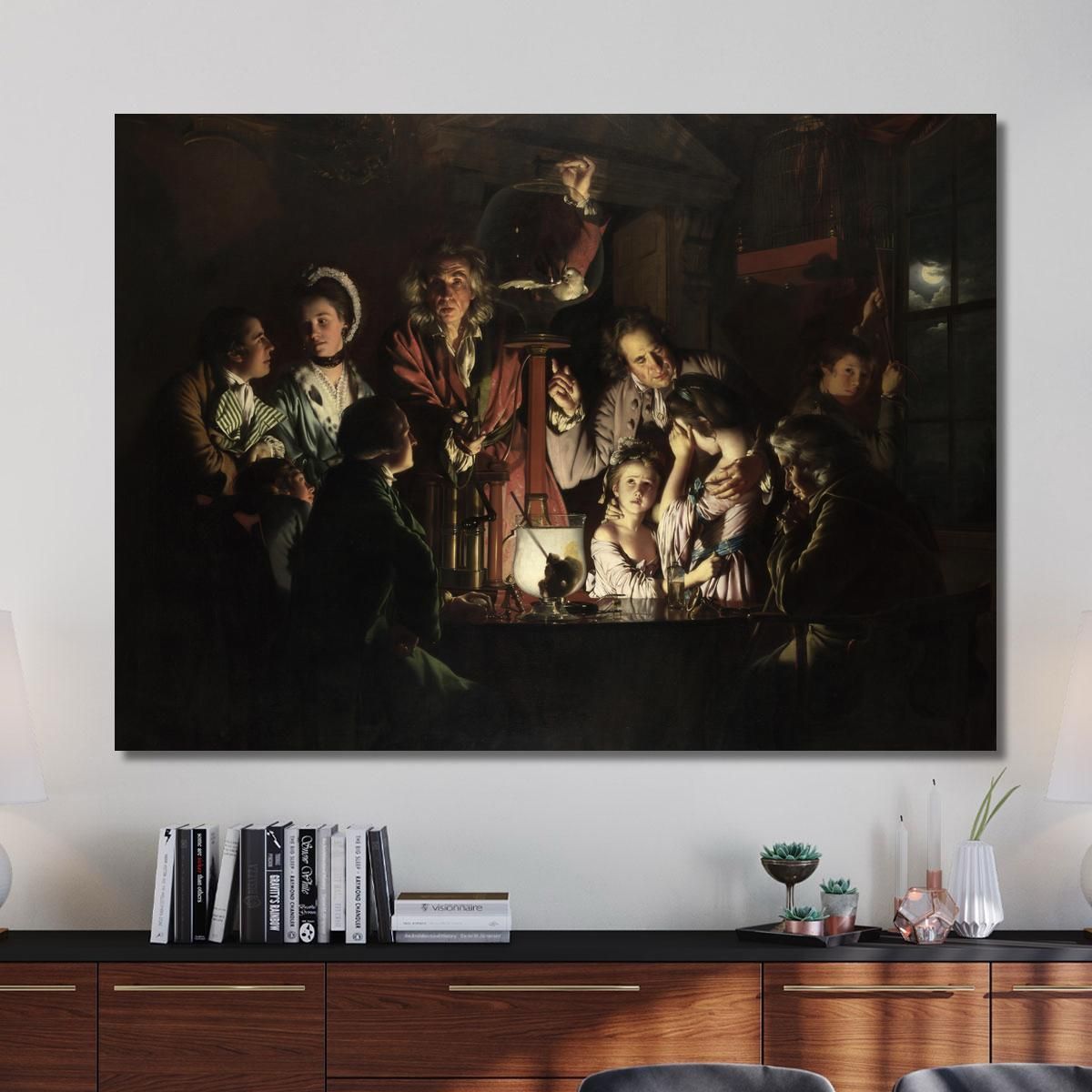 An Experiment On A Bird In An Air Pump Joseph Wright of Derby jwd7 canvas print 