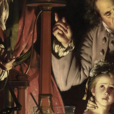 An Experiment On A Bird In An Air Pump Joseph Wright of Derby jwd7 canvas print