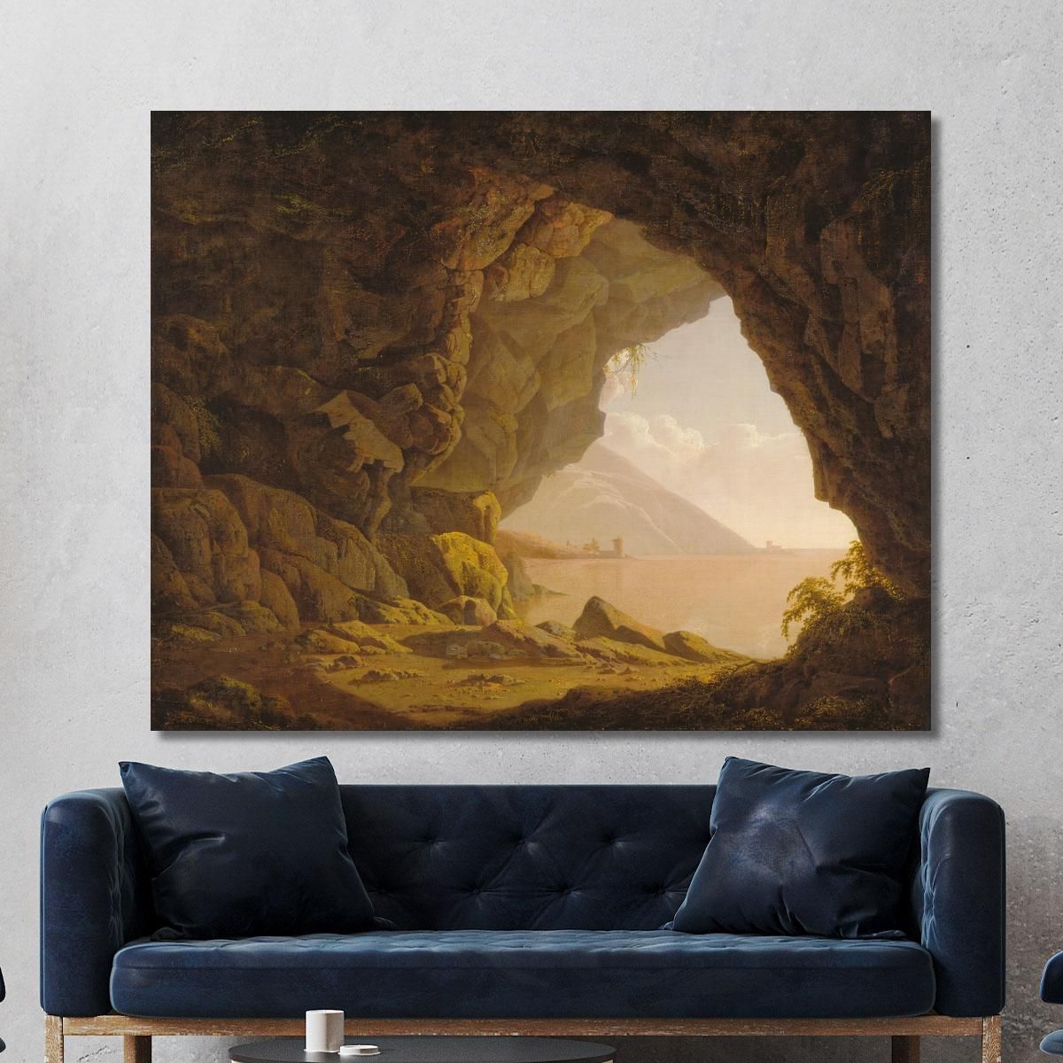 Cavern Near Naples Joseph Wright of Derby jwd8 canvas print 