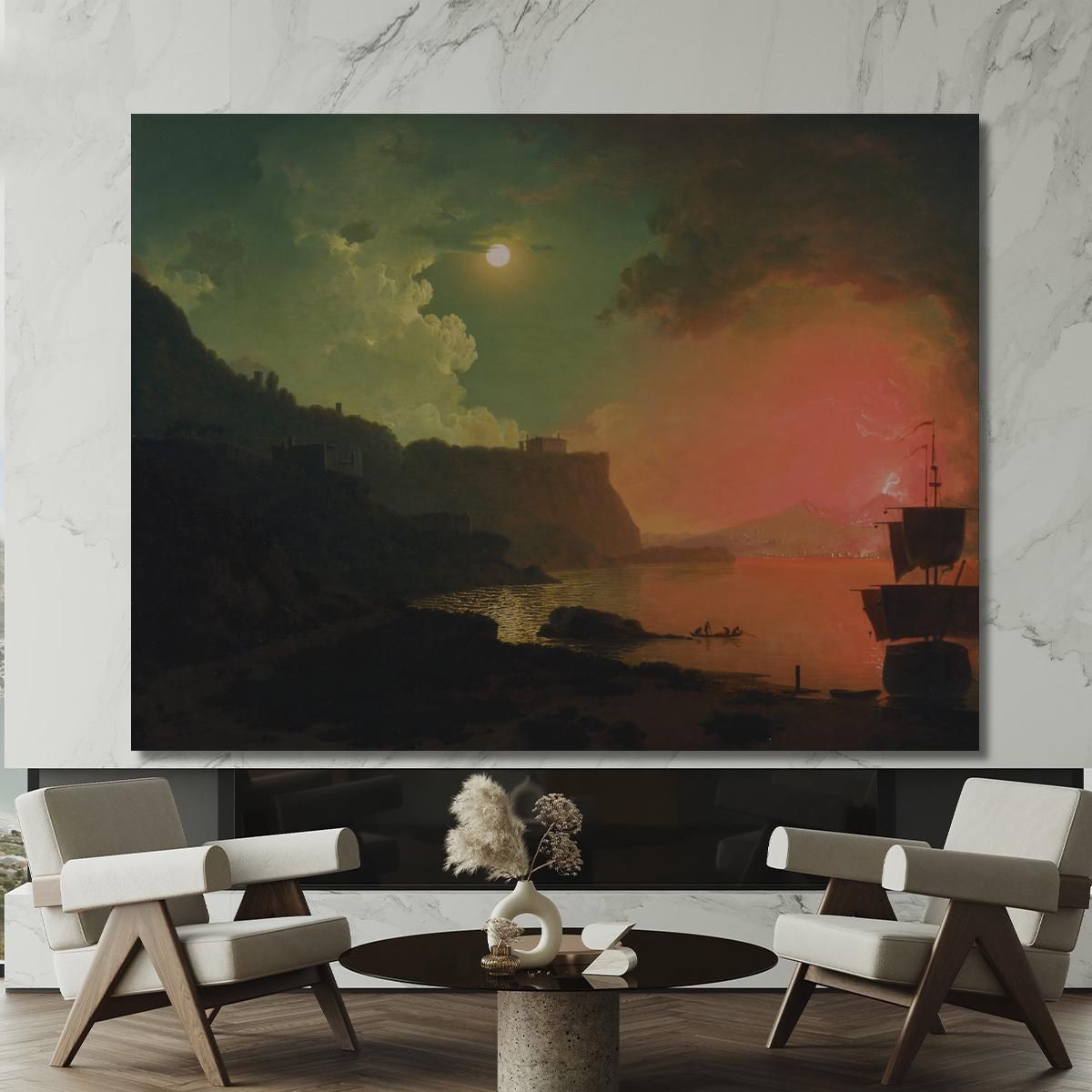Vesuvius From Posillipo Joseph Wright of Derby jwd64 canvas print 