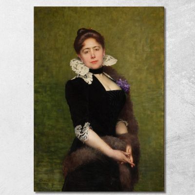 Portrait Of A Lady Jules Joseph Lefebvre jle16 canvas print 