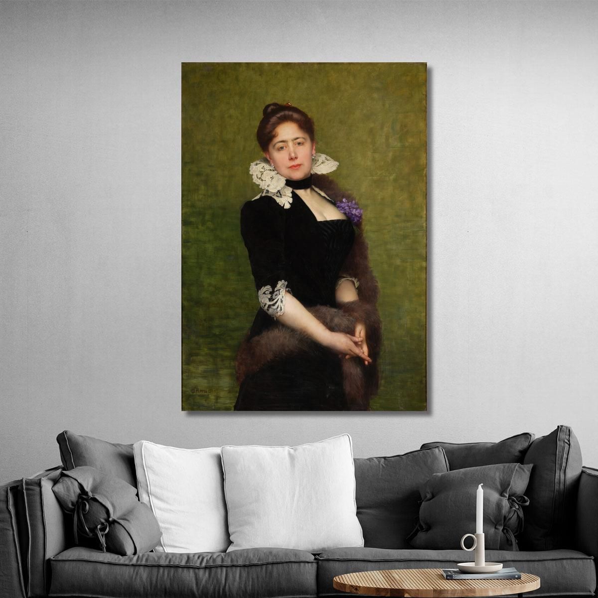 Portrait Of A Lady Jules Joseph Lefebvre jle16 canvas print 